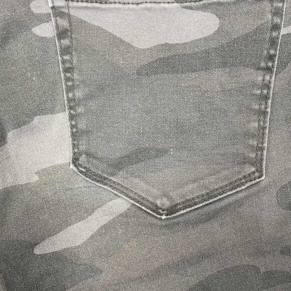 Democracy Pants Womens 8 Grey Camouflage Ab Solution Slimming Panel Skinny - Picture 13 of 16